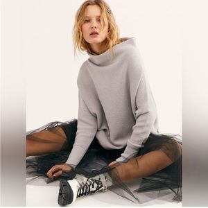Free People Women's Ottoman Slouchy Tunic Sweater - Grey Ice